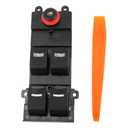 BASIKER Master Window Switch for Front Driver Side Fits for 2007 2008 2009 2010 2011 2012 2013 Acura MDX Replace Part Number : 35750-STX-A01ZA