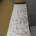 Fourluoo 12 Pack Fall Floral Facial Tissues Cube Boxes 600 Sheets 3 Ply Small Square Wildflower Face Tissues Bulk for Autumn Christmas Car Bedroom Supplies