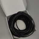 Cat 6 Ethernet Cable 80 ft High Speed 23AWG RJ45 Internet Cable for Outdoor & Indoor Support CAT6 Network Solid Black Computer LAN for PC80Feet