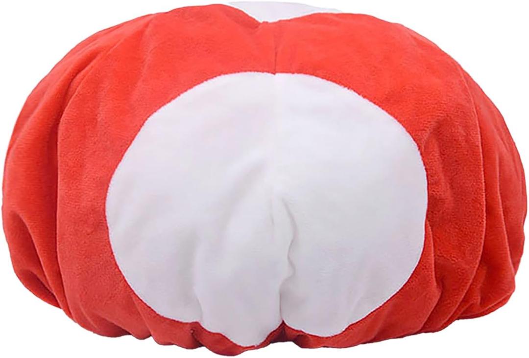 Mushrooms Hats Cute Hats Halloween Cosplay Hat for Adults (Red)