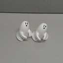 Weysat 2 Pcs Halloween Ghost Candlestick Holders Cute Ghost Shape Candle Stick Holders Ceramic Taper Candle Holder for Halloween Wedding Party Holiday Office Home Decor Gift