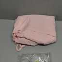 Mengersi Bed Canopy House Canopy Bed Curtains with Lights, Montessori House Bed Metal Floor Bed Canopy for Girls Boys, Fit for Twin Full Queen Bed Decorations (Beige Pink)