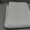 SASTYBALE Faux Linen Rectangle Tablecloth, Waterproof Wrinkle Free Textured Table Cloth, Fabric Table Cover for Dining, Party, Wedding, Indoor Outdoor (60 x 120 Inch Rectangular, White)