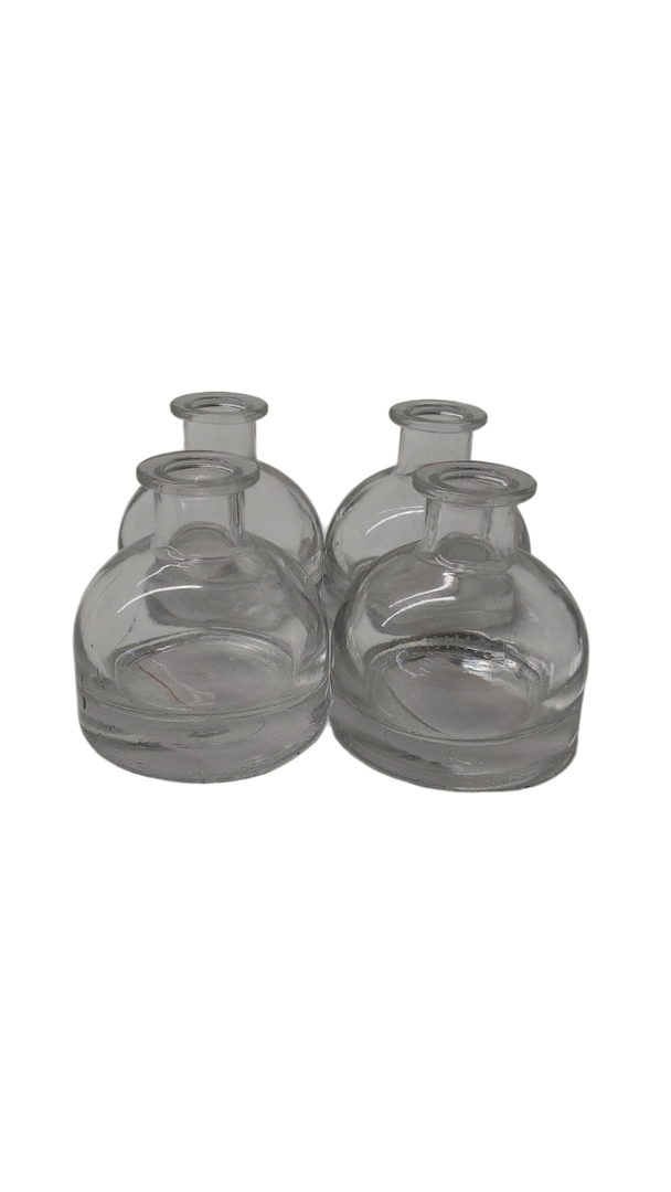 Glass Vase 3inch (pack of 4)