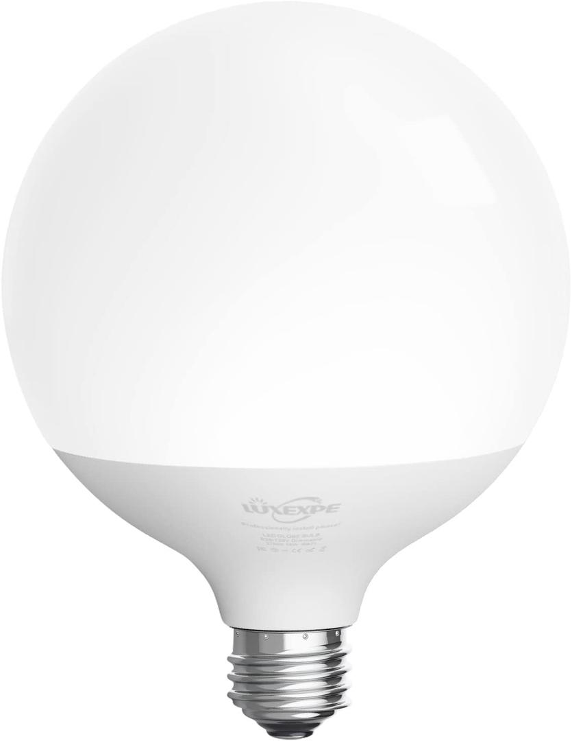 G120 Globe Bulb, 18W (200W Equivalent) LED Light Bulb, Warm White 3000k, Non-Dimmable, E26 Base, 1800 Lumen, Indoor/Outdoor Use