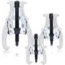 Orion Motor Tech Gear Puller Set, 3" 4" 6" 3 Jaw Puller Kit for Pulley Gear Bearing Flywheel Removal, Heavy Duty Pulley Puller with Reversible Jaws 3 pcs Bearing Puller Tool Kit