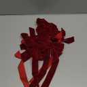 12Pcs Burgundy Velvet Ribbon Bows Christmas Tree Decorations,5in x 10in Xmas Ornaments for Tree Home Party Front Door Wreath Garland Holiday Decor