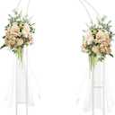2pcs Large Wedding Arch 8.2Ft&6.9Ft Balloon Floral Arch Stand for Party
Backdrop Stand Heavy Metal Base&Triangular Easy Assembly Structure More Stable for Bridal&Ceremony Baby Shower Birthday