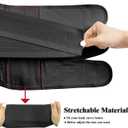 Postpartum Girdle C-Section Recovery Belt Back Support Belly Wrap Belly Band Shapewear (Black, L)