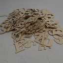3 Inch 219 Pieces Wood Unfinished Letters Unpainted Wooden Surface Alphabet Letters for Hobby DIY Crafts
