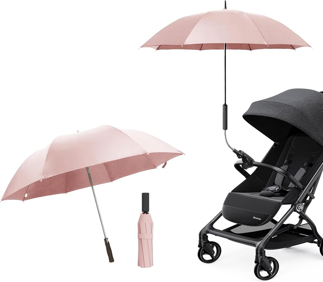 Universal Baby Stroller Umbrella Bicycle Umbrella 210T Water-resistant Polyester ​360° Adjustable Shade