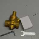 Water Pressure Regulator 1/2 inch with Gauge, Made of 100% High Hardness Brass, Adjustable Water Pressure Reducing Valve Water