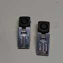 Door Stop Alarm, Door Stopper with 120DB Security Alarm, Floor Wedge Doorstop for Travel Apartment Home House (Pack of 2) (Black)