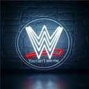 Wrestling Neon Sign for Wall Decor Wrestling Neon Light for Man Cave Dimmable Slogan LED Sign Suitable for Fans Room Pub Birthday Gift for Enthusiasts Size13.3 * 12.9In(P085)