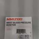 MMIZOO Wrist Blood Pressure Monitor Large LCD Display BP Machine Adjustable Cuff 5.31-7.68 inch Automatic 99x2 Sets Memory with Carrying Case for Home Use (W1681) (White)