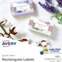 Avery Glossy White Labels, Sure Feed Technology, 2" x 3" Rectangle Labels, Print-to-The-Edge, Laser/Inkjet, 80 Total (22890)