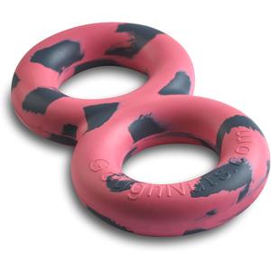 Goughnuts  Dog Toys for Aggressive Chewers | Virtually Indestructible Pull Toy for Breeds Such as Pit Bulls and German Shepherds | Heavy Duty Tug Dog Toy | Medium | Pink (Medium (30-70 lb) (Original Size))