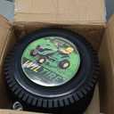 13x5.00-6 Flat Free Tire and Wheel Assemblies (2 Pack),13 x 5 x 6 Solid Rubbe Tires and Wheel for Riding Lawn Mower - With 3/4" Bushings (Extra 5/8" Bushings) and 3" Centered Hub (Gray)