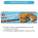 6 x Little Debbie Chocolate Chip Creme Pies, 8 Individually Wrapped Sandwich Cookies, 10.63 OZ Box (EXP 07/19/26)