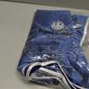 Bunny Chorus Christmas Tree Skirt: 36 Inch Blue Silver Luxury Velvet Plush Fur Christmas Tree Skirts with Embossed Floral Pattern, Vintage Royal Xmas Tree Holiday Decorations for Christmas Home Decor