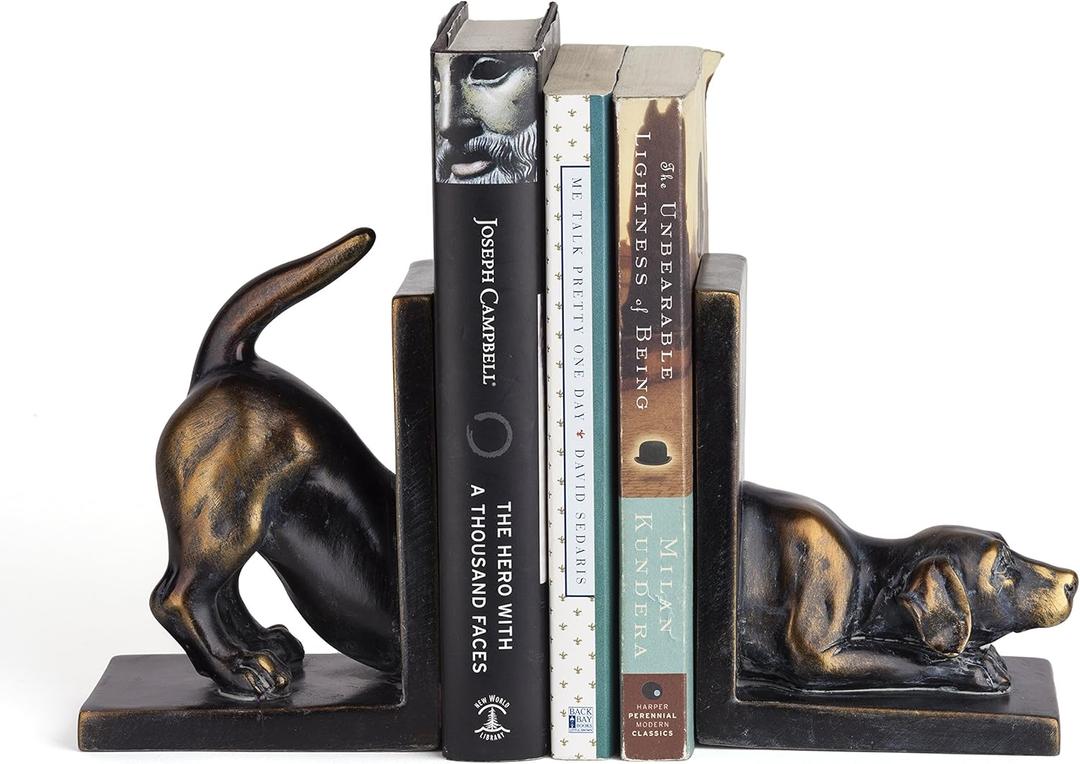 Danya B. DS782 Unique Decorative Animal Shelf Dcor - Labrador Dog Bookend Set