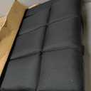 Stadium Seats with Back Support Wide, 4.7" Padded Bleacher Seat, 6-Position Reclining Bleacher Chairs with Back and Cushion, Sofa Style Ergonomic Design for Sports Games Baseball Football (25"Black), Extra Wide|25"|1 Pack
