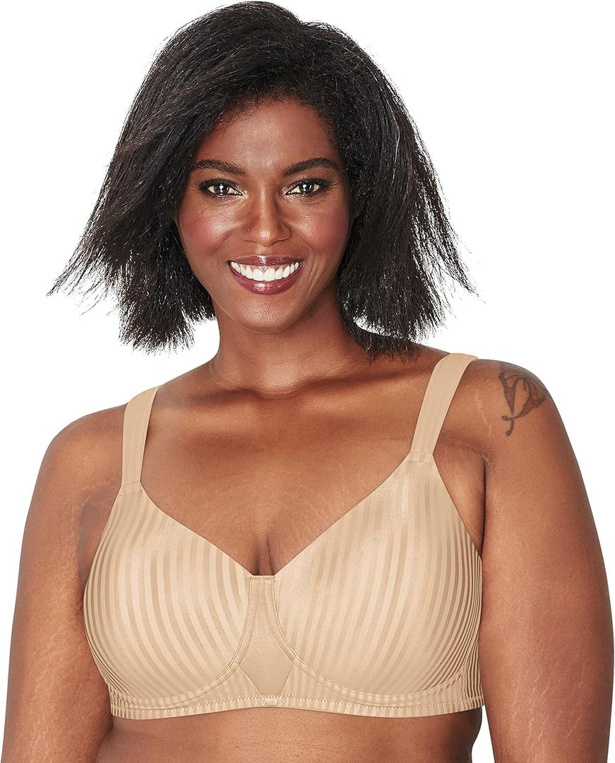 Playtex Women's Wireless Bra, Secrets Perfectly Smooth Wirefree Bra, Full Coverage, US4707 (40D)