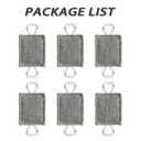 Door Silencer Padded Door Latch Cover, Baby Door Cushion Quiet Closer Door Lock Cover Universal Fit for No More Noise Light Sleeper Baby Nursery - 4 x 3 Inches, Light Grey, Set of 6