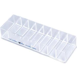 Clear Cable Management Box, Strong Plastic Storage Drawer for Home, Office, Jewelry Chargers, 8 Transparent Compartments