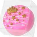 RomanticBaking 50Pack 2 x 2 x1.2 Inches Plastic Clear Single Macaron Box Party Favor Bakery Boxes Chocolate covered Ore Boxes