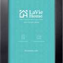 LaVie Home 8.5 x 14 Picture Frame Black, Legal Paper Size Wood Poster Frame with High Definition Plexiglass, Horizontal or Vertical Wall Certificate Frame Suitable for Legal Sized Document, 1pc