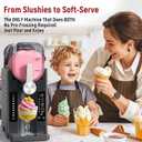 Slushie Machine: No Ice Needed All-in-One Slushy Maker for Home, Real-Time Temp Display, Auto-Clean, 6 Preset | Frozen Margaritas, Cocktails, Frapps, Ice Cream, Smoothies, Milkshakes,Summer Parties