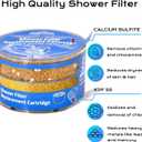 2 Pack Replacement Shower Filter Cartridge Compatible with Sprite Slim-Line SLC-R, Hard Water Shower Head Filter for Chlorine Removal, Wall-Mounted Showerhead
