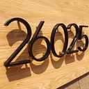 Floating House Numbers - 5 Inch Modern Address House Numbers With Nail Kit And Instructions Easy To Install High Gloss Black Number 2