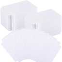 250 Pcs Trading Card Dividers Plastic Card Dividers, Frosted Separator with Tabs Standard Vertical Compatible with MTG Games Sports TCG, 2.7 x 3.8 Inches (White)