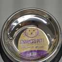 Enhanced Pet Bowl, Stainless Steel Slanted Dog Bowl with Raised Ridge for Flat-Faced Dog Breeds or Cats, Food-Grade Non-Slip No Spill Bowl for Dogs, Less Mess, Less Gas, and Better Digestion (Small)