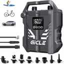 60PSI Paddle Board Pump Electric SUP Pump, Dual Stage Fast Inflation & Auto-Off with 12V DC Car Connector for Paddleboard, Tire, Boat, Tent