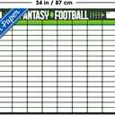 Trends International Fantasy Football 10 Team Draft Board Wall Poster, 34L x 22.4W, Premium Unframed Version