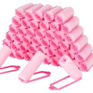 MAQIHAN 40PCS Foam Hair Rollers  0.98 Inch Sponge Rollers for Heatless Hair Curler for Short/Long Hair Sleep rolos para cabello Small Sponge Curlers Soft Sleeping Thin Curl Overnight rulos