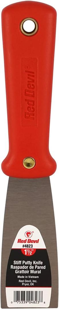Red Devil 4823 1-1/2" Stiff Putty Knife Red Devil 4823 1-1/2" Stiff Putty Knife