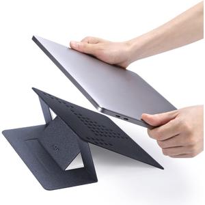 MOFT Laptop Stand for Desk, Non-Adhesive MacBook Stand 15 & 25 Adjustable 2 Levels, Ergonomic Computer Stand Fits All Laptops up to 11.6"-16", Space Gray