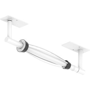 Paper Towel Holder Under Cabinet, Single Hand Operable Roll Holder with Damping Effect,No Drilling or Wall Mounted SUS304 Stainless Steel for Kitchen Bathroom Commercial(White)