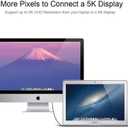 USB-C to USB-C Cable (40Gbps) SuperSpeed [Certified] USB4 to USB Type-C, 100W Power (USB 3.1 & 3.2 Compatible) Nylon Braided, Dual 4k or Single 5k @60hz Display (1.6ft/40Gbps)