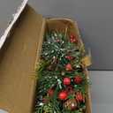 10pcs Artificial Pine Needle Berry Christmas Wreath Garland Decor for Weddings and Festivals Charming Holiday Accessory for Indoor and Outdoor Decoration