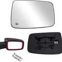 Passenger Side Mirror Replacement for 2009 2010 2011 2012 2013 2014 2015 2016 2017 2018 Dodge Ram 1500 2500 Mirrors Glass - Convex Mirror Glass, Right Side Rear View Mirror with Power Heated