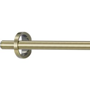 Modern Curtain Rods, 1Inch Diameter Decorative Single Window Rod Telescoping 84-134 Inch Adjustable Drapery Rods Antique Bronze Color For Bedroom Living Room Kitchen Office