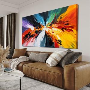 Canvas Wall Art Decor Large Wall Art Pictures For Living Room Black and White Wall Art Decor Canvas Abstract Art Work Colorful Abstract Wall Art Prints For Bedroom Office Kitchen Wall Decor 29" x 58"