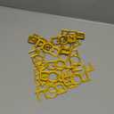 Funnymoom 20 Pcs Passover Decoration Acrylic Napkin Rings for Pesach Seder Disposable Jewish Mirrored Gold Napkin Holder Serviette Ring Holiday Dinner Table Decor Gift