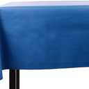 Heavy Duty Vinyl Rectangle or Square Tablecloth – 6 Gauge Heavy Duty Tablecloth – Flannel Backed – Wipeable Tablecloth with Vivid Colors & Many Sizes 52 x 70 Royal Blue