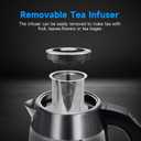 Aigostar Electric Kettle, Tea Kettle with Temperature Control and Tea Infuser, 1500W Hot Water Kettle with Variable Temperature, Keep Warm Function, LED Indicator Light Change, Auto Shut-Off, 1.7L